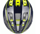1535 Лыжероллерный шлем CASCO SPEEDairo2 blue-neon yellow с Vautron визором